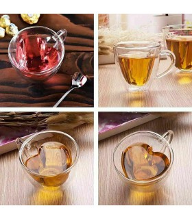 ماگ دوجداره قلبی