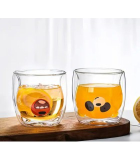 ماگ دوجداره پیرکس خرسی