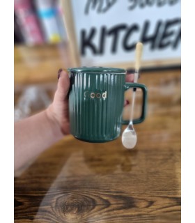 ماگ قاشق چوبی good