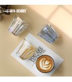 لیوان شیشه ای قهوه باریستا
