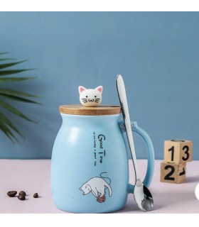 ماگ گربه بازي گوش