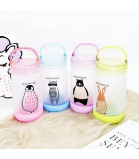 قمقمه شیشه ای کودک طرح حیوانات