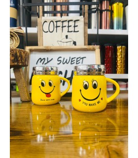 ماگ  لبخند درب آيينه اي