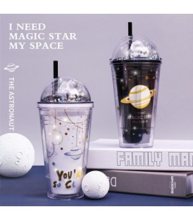 لیوان اسموتی طرح کهکشان چراغدار