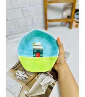 کاسه لبه دار نقاشی دستی