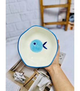 کاسه لبه دار نقاشی دستی