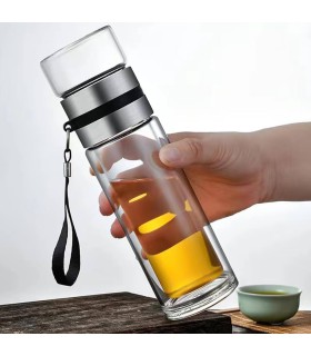 ماگ دمنوش دوجداره مدل مخزن دار