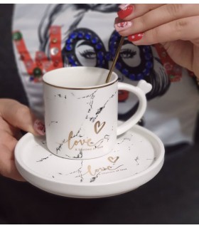 ماگ و بشقاب کوچک سنگی