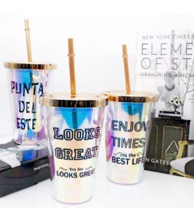 لیوان هولوگرامی درب طلایی