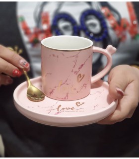 ماگ و بشقاب کوچک سنگی