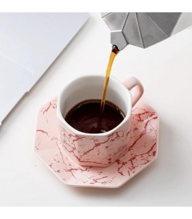 فنجان نعلبکی سنگی چند ضلعی