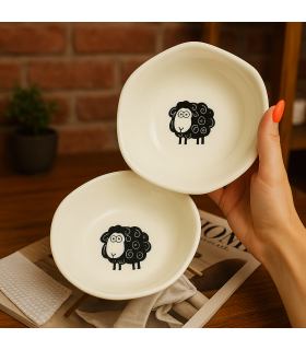 کاسه لبه دار نقاشی دستی