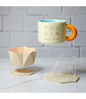 ماگ شناور پاندا برجسته در لیوان