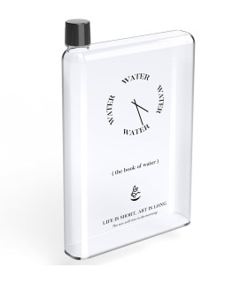 بطری کتابی شفاف طوسی