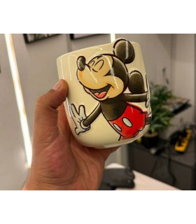 ماگ میکی و مینی برجسته دسته رنگی