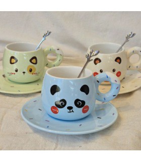 فنجان و نعلبکی فانتزی حیوانات