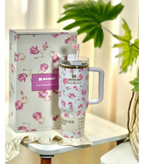 تامبلر استنلی گل دار باکس هدیه