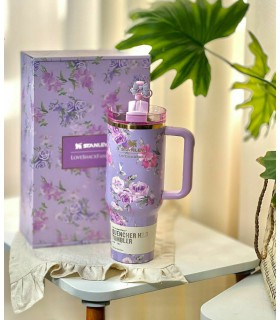 تامبلر استنلی گل دار باکس هدیه