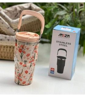 تراول ماگ گلدار طرح استنلی برند SZM