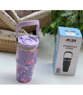 تراول ماگ گلدار طرح استنلی برند SZM