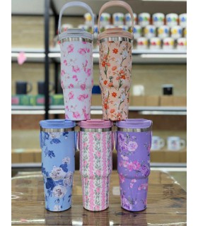 تراول ماگ گلدار طرح استنلی برند SZM