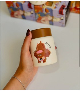 مینی فلاسک سگ قهوه ای دیلر