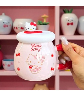 ماگ درب سیلیکونی کرومی و کیتی