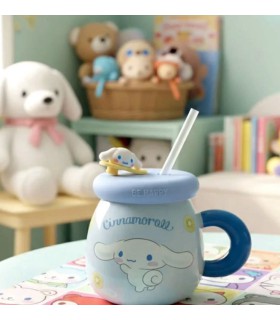 ماگ درب سیلیکونی کرومی و کیتی