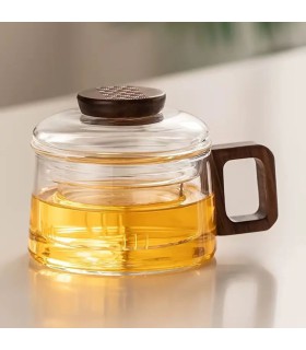 ماگ دمنوش تپل دسته چوبی