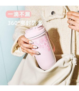 تراول ماگ دوحالته 600 میل گلدار برند یانیس YANIS3