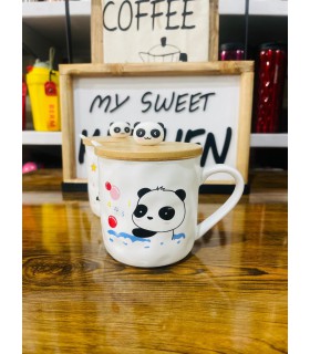 ماگ پاندا درب چوبی