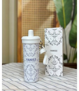 تراول ماگ درب پیچی گلدار برند یانیس YANIS3