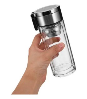ماگ دمنوش دوجداره استوانه