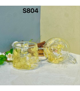 ماگ دوجداره پیرکس گلبرگ