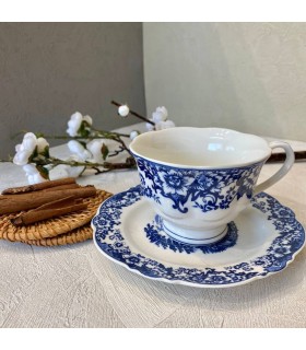 ست ۱۲ پارچه فنجان نعلبکی گلدار