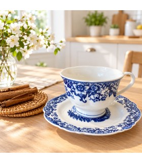 ست ۱۲ پارچه فنجان نعلبکی گلدار