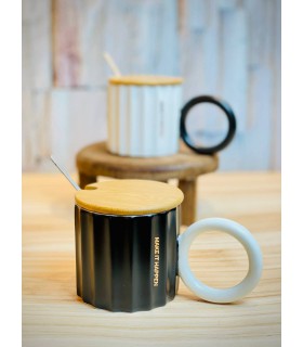 ماگ سرامیکی دسته حلقه ای