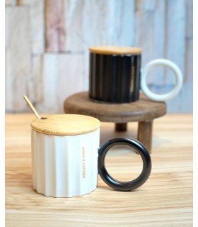 ماگ سرامیکی دسته حلقه ای