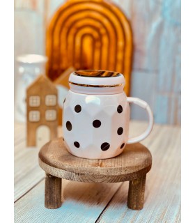 ماگ درب آینه ای خال خالی