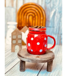 ماگ درب آینه ای خال خالی