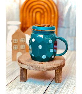 ماگ درب آینه ای خال خالی