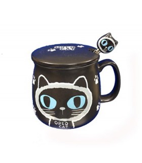 ماگ گربه ای مشکی کد1