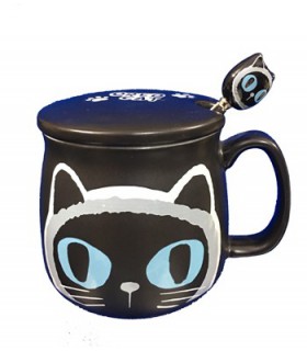 ماگ گربه ای مشکی کد1