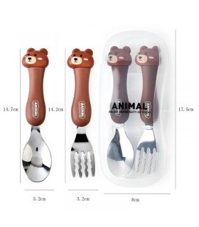 قاشق و چنگال فانتزی حیوانات