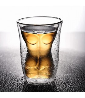 ماگ پیرکس دوجداره طرح فیگور بدن
