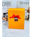 جعبه کادویی نارنجی (باکس هدیه) طرح پاپیون دار