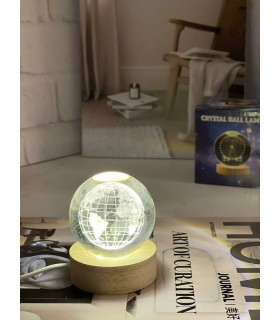 گوی برقی کریستالی ماه 6 سانت