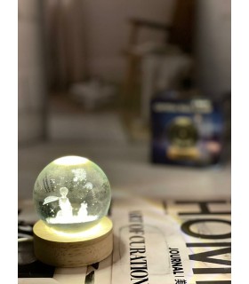 گوی برقی کریستالی ماه 6 سانت