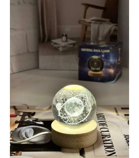 گوی برقی کریستالی ماه 6 سانت