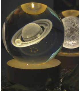 گوی برقی کریستالی ماه 6 سانت